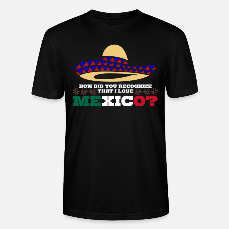 Mexique Drapeau mexicain Mexicains - T-shirt bio CRAFTER Stanley Stella Unisexe - noir