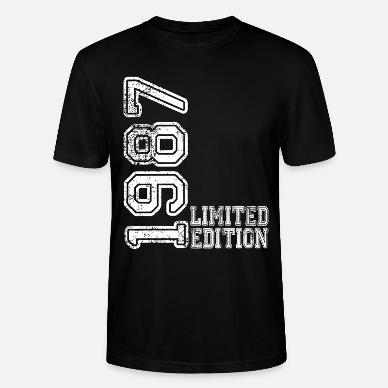 Édition limitée 1987 - T-shirt bio CRAFTER Stanley Stella Unisexe - noir