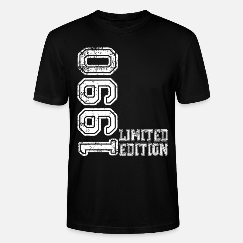 Édition limitée 1990 - T-shirt bio CRAFTER Stanley Stella Unisexe - noir