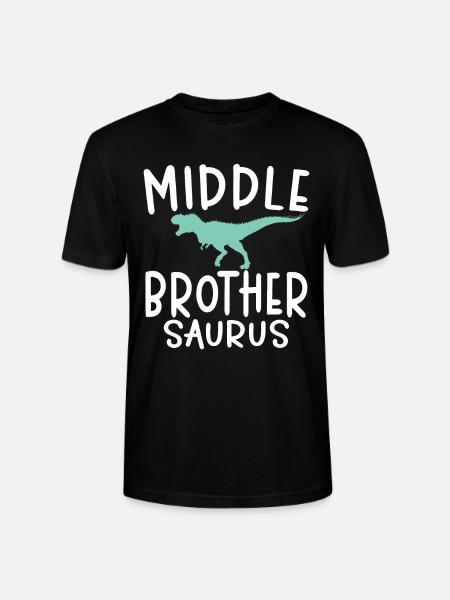 Middle Brother Gifts - Stanley/Stella CRAFTER Unisex Organic T-Shirt - black