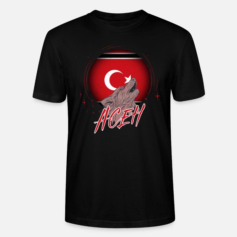 Aceh - Stanley/Stella Unisex Bio-T-Shirt CRAFTER - Schwarz