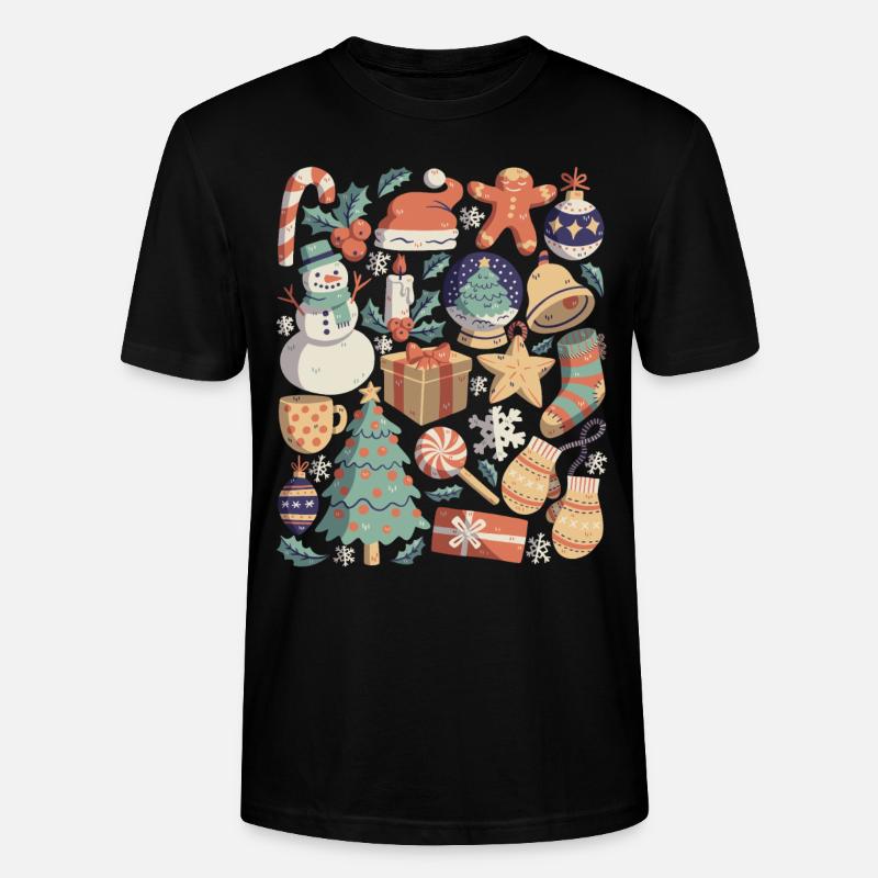 Noël - T-shirt bio CRAFTER Stanley Stella Unisexe - noir