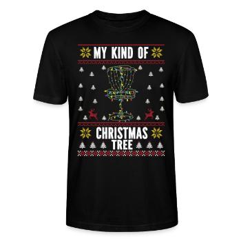 Disc golf - Stanley/Stella Unisex Bio-T-Shirt CRAFTER - Schwarz - Vorne - Alina (178cm) & Michal (187cm)