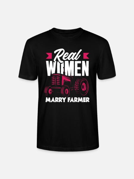 Funny Farmer Farm Farmer Gift - Stanley/Stella CRAFTER Unisex Organic T-Shirt - black