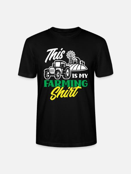 Funny Farmer Farm Farmer Gift - Stanley/Stella CRAFTER Unisex Organic T-Shirt - black