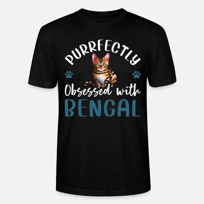 Obsédé par le Bengale - T-shirt bio CRAFTER Stanley Stella Unisexe - noir