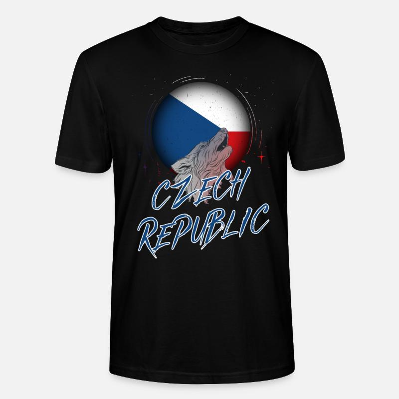 Tschechische Republik - Stanley/Stella Unisex Bio-T-Shirt CRAFTER - Schwarz