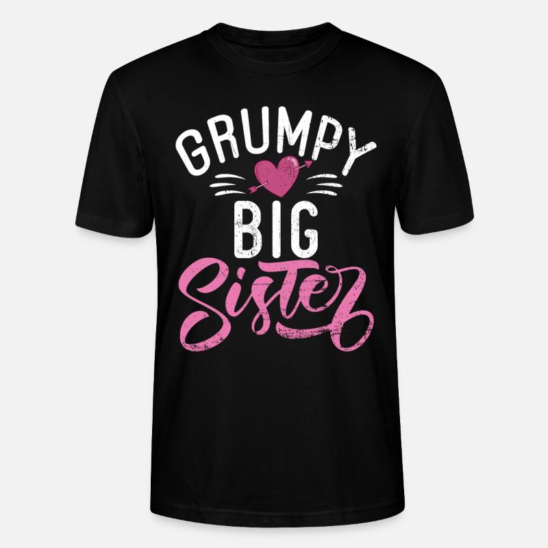Big Sister Gift - Stanley/Stella Unisex Bio-T-Shirt CRAFTER - Schwarz