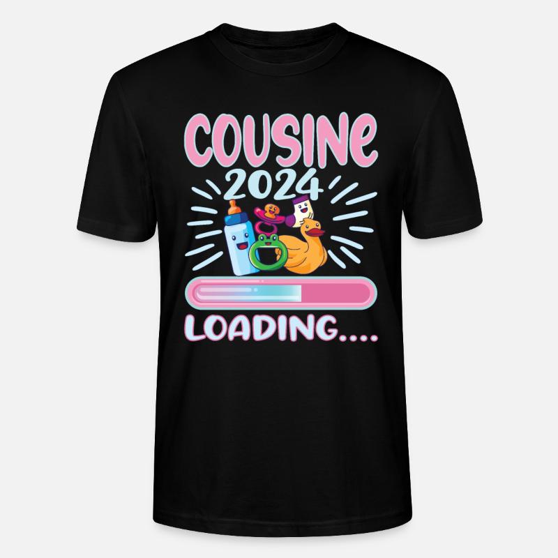 Cousine werden Cousine 2024 - Stanley/Stella Unisex Bio-T-Shirt CRAFTER - Schwarz