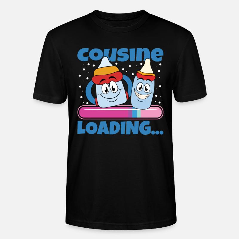 Cousine werden Cousine 2024 - Stanley/Stella Unisex Bio-T-Shirt CRAFTER - Schwarz
