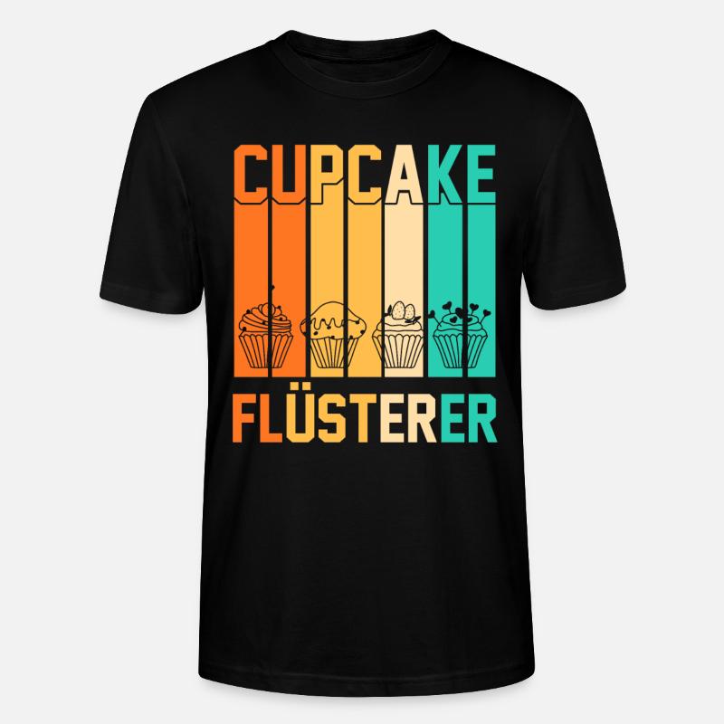 Backen Cupcakes - Stanley/Stella Unisex Bio-T-Shirt CRAFTER - Schwarz