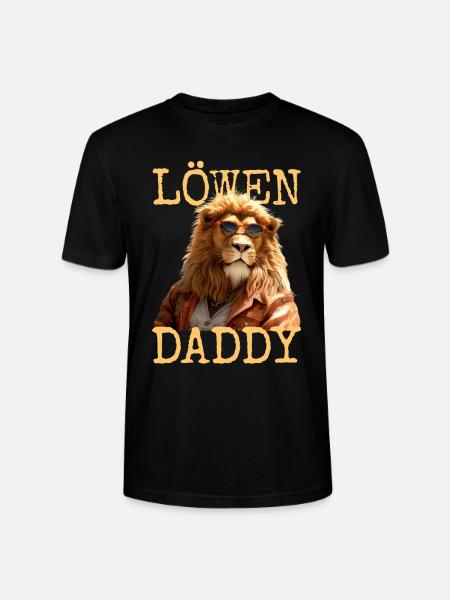 Leeuw Papa Papa Papa Vaderdag Wilde Vader Leeuw - Stanley/Stella Uniseks bio-T-shirt CRAFTER - zwart