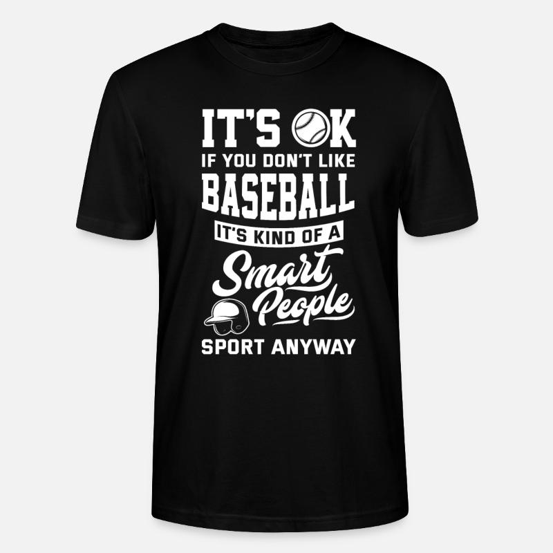 Drôle de baseball - T-shirt bio CRAFTER Stanley Stella Unisexe - noir