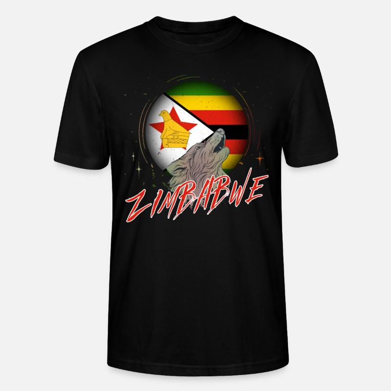 Simbabwe - Stanley/Stella Unisex Bio-T-Shirt CRAFTER - Schwarz