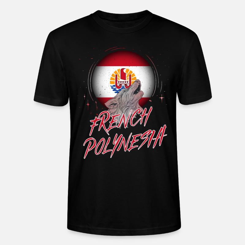 Französisch-Polynesien - Stanley/Stella Unisex Bio-T-Shirt CRAFTER - Schwarz