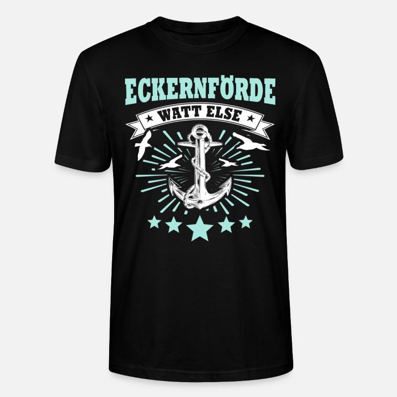 Eckernförde Eckernförder - Stanley/Stella Unisex Bio-T-Shirt CRAFTER - Schwarz