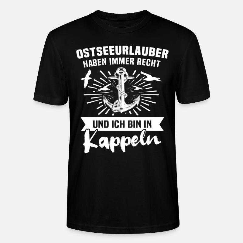 Kappeln Sprüche Kappelner - Stanley/Stella Unisex Bio-T-Shirt CRAFTER - Schwarz