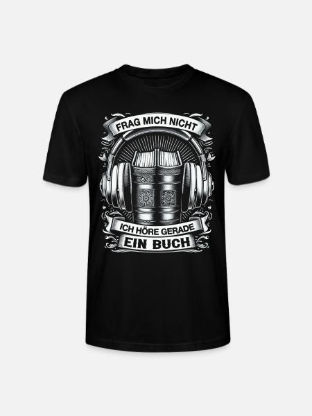 Audio book - Stanley/Stella CRAFTER Unisex Organic T-Shirt - black