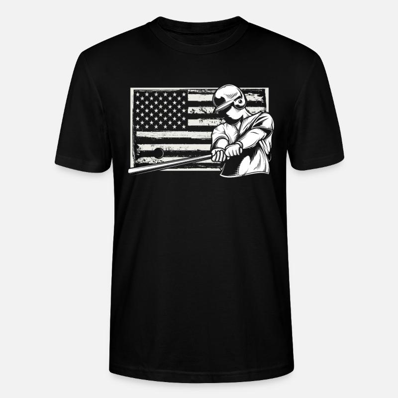Drôle de baseball - T-shirt bio CRAFTER Stanley Stella Unisexe - noir