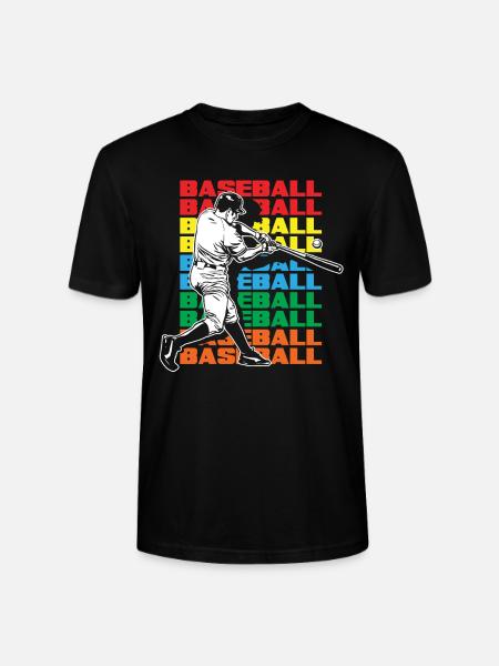 Funny Baseball - Stanley/Stella CRAFTER Unisex Organic T-Shirt - black