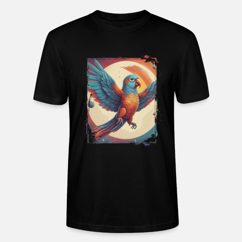 Papagei - Stanley/Stella Unisex Bio-T-Shirt CRAFTER - Schwarz