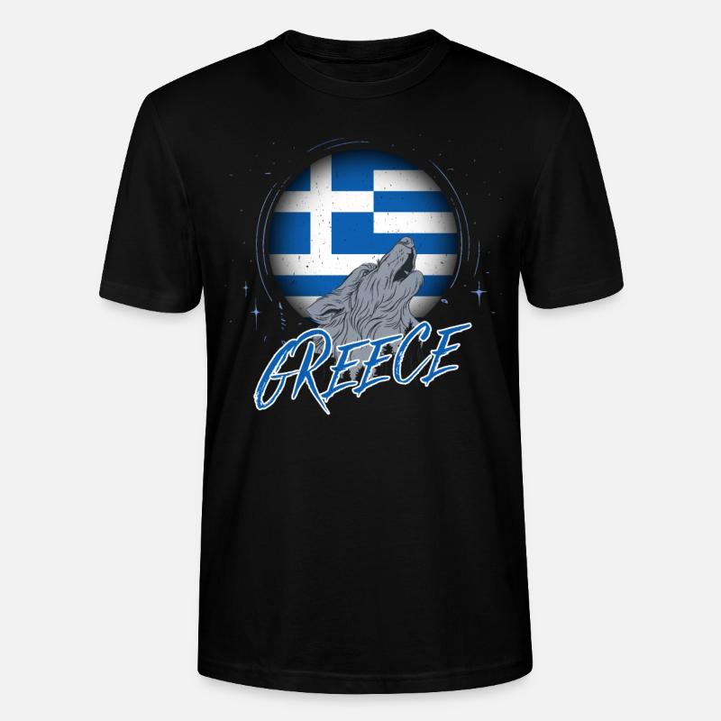 Griechenland - Stanley/Stella Unisex Bio-T-Shirt CRAFTER - Schwarz