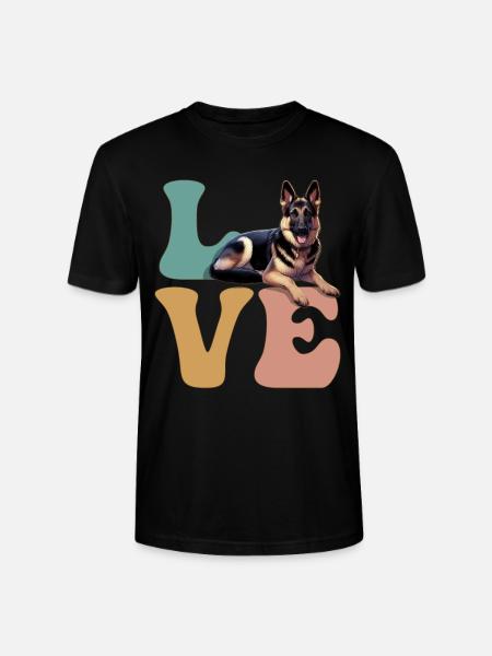 German Shepherd Lover - Stanley/Stella CRAFTER Unisex Organic T-Shirt - black
