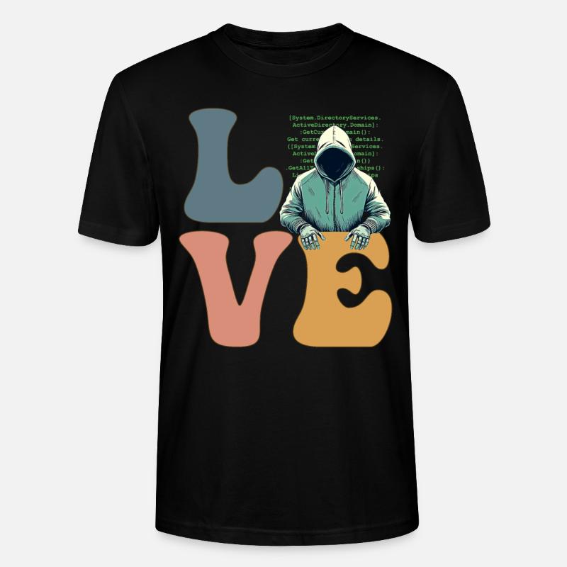 Hacker Hacking Cybersecurity Anonymous - Stanley/Stella CRAFTER Unisex Organic T-Shirt - black