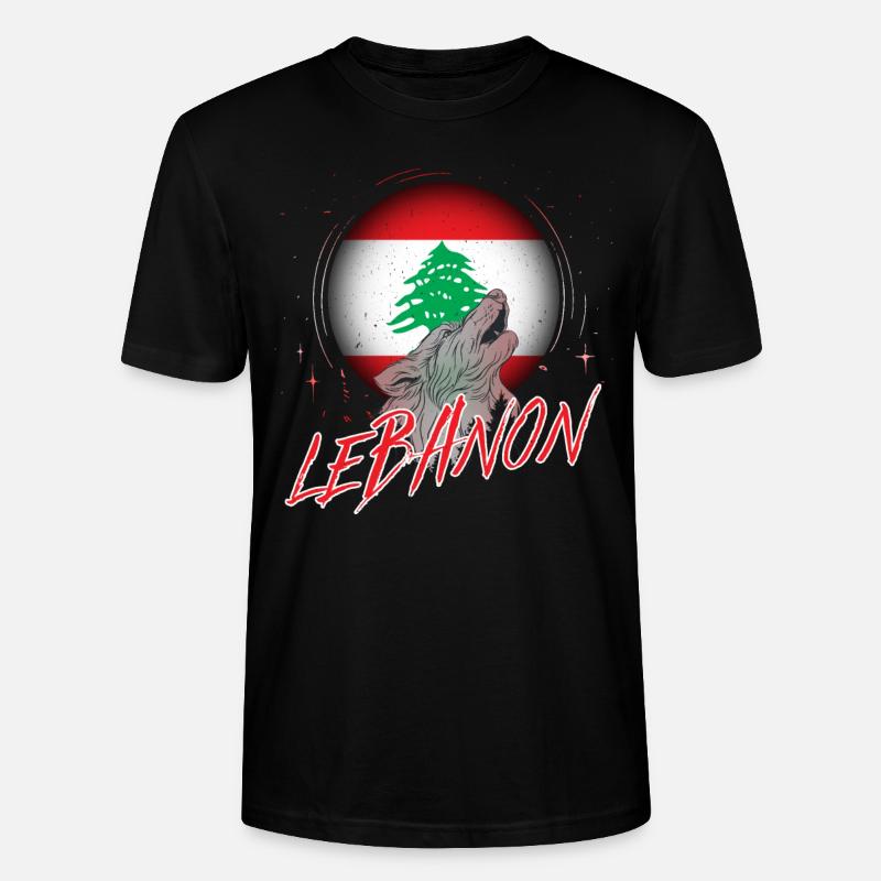 Libanon - Stanley/Stella Unisex Bio-T-Shirt CRAFTER - Schwarz