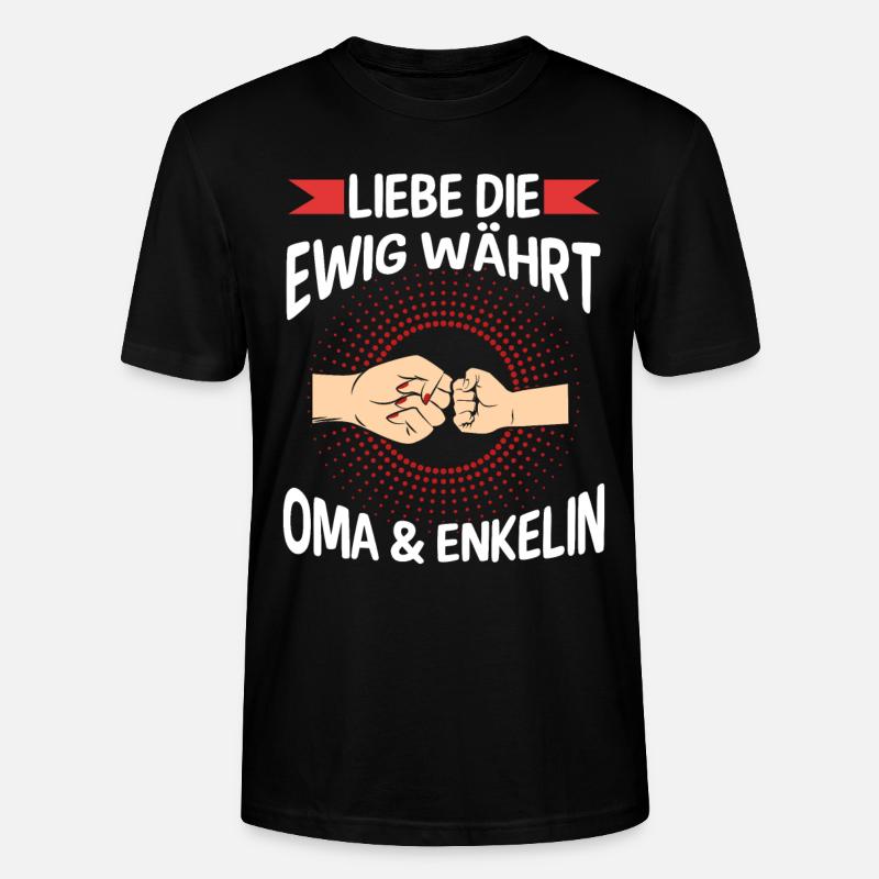 Oma Großmutter und Enkelin - Stanley/Stella Unisex Bio-T-Shirt CRAFTER - Schwarz