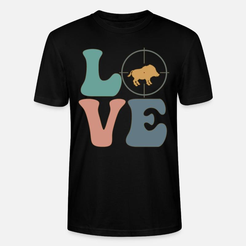 Hog Hunter Schweinejagd - Stanley/Stella Unisex Bio-T-Shirt CRAFTER - Schwarz