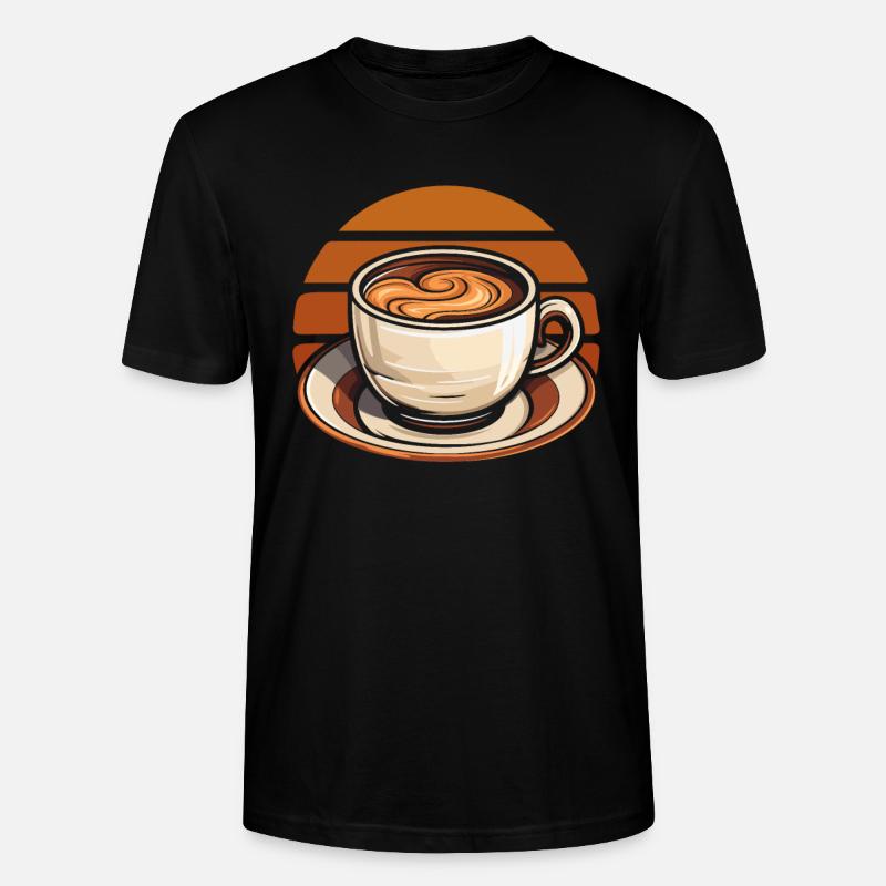 Kaffee Cafe - Stanley/Stella Unisex Bio-T-Shirt CRAFTER - Schwarz