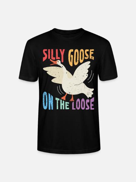 L’oie stupide en liberté - T-shirt bio CRAFTER Stanley Stella Unisexe - noir