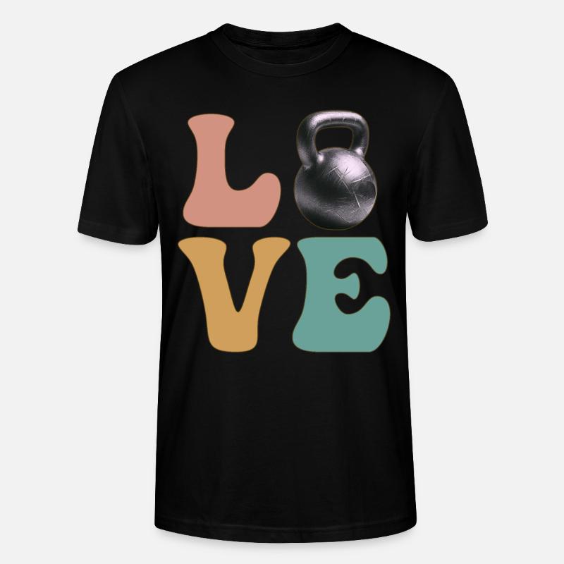 Kettlebell Lifting Gym Workout - Stanley/Stella Unisex Bio-T-Shirt CRAFTER - Schwarz