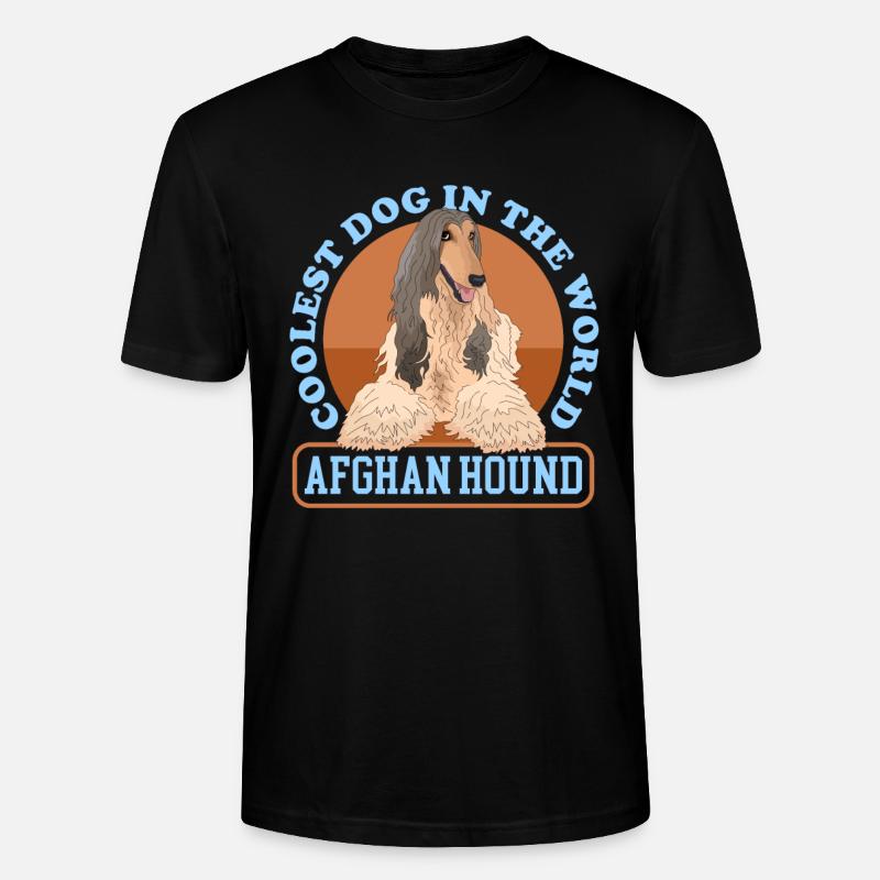 Afghanischer Windhund Hund Hundebesitzer Geschenk - Stanley/Stella Unisex Bio-T-Shirt CRAFTER - Schwarz