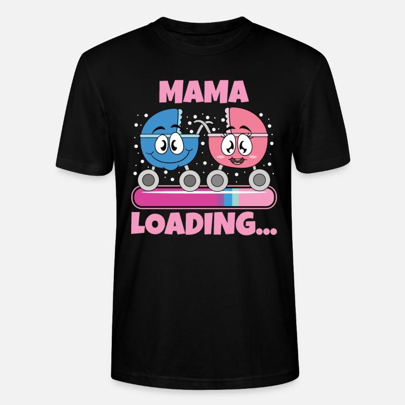 Mama 2024 werdende Mutter Schwangerschaft - Stanley/Stella Unisex Bio-T-Shirt CRAFTER - Schwarz