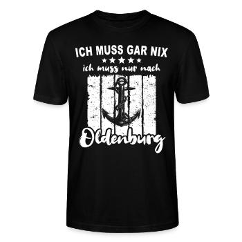 Oldenburg Oldenburger - Stanley/Stella Unisex Bio-T-Shirt CRAFTER - Schwarz - Vorne - Alina (178cm) & Michal (187cm)