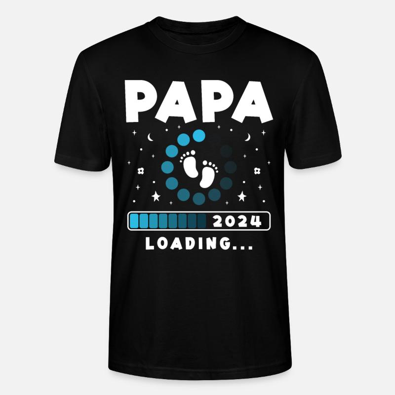 Papa Loading 2024 - Stanley/Stella Unisex Bio-T-Shirt CRAFTER - Schwarz