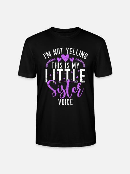 Cadeaux Petite Soeur - T-shirt bio CRAFTER Stanley Stella Unisexe - noir