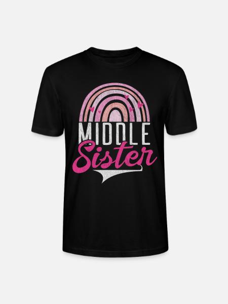 Middle Sister Gifts - Stanley/Stella Unisex Bio-T-Shirt CRAFTER - Schwarz