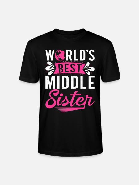Middle Sister Gifts - Stanley/Stella CRAFTER Unisex Organic T-Shirt - black