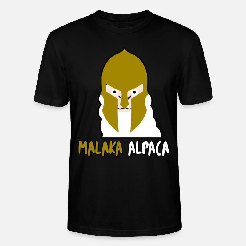 Malaka Alpaca - Stanley/Stella Unisex Bio-T-Shirt CRAFTER - Schwarz