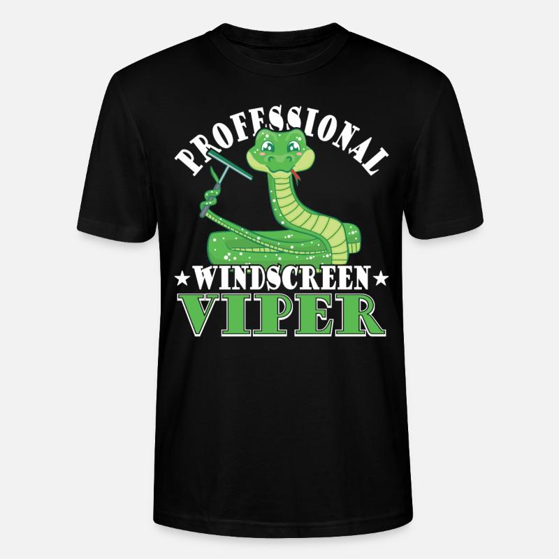 Pare-brise professionnel Viper - T-shirt bio CRAFTER Stanley Stella Unisexe - noir
