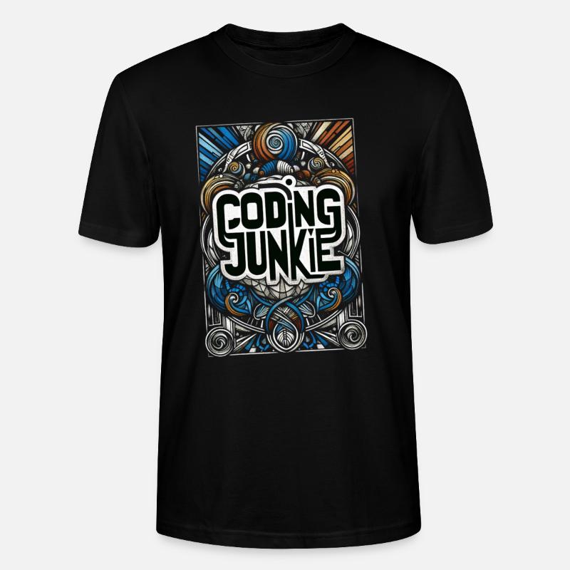 Coding Junkie 14 - Stanley/Stella Unisex Bio-T-Shirt CRAFTER - Schwarz