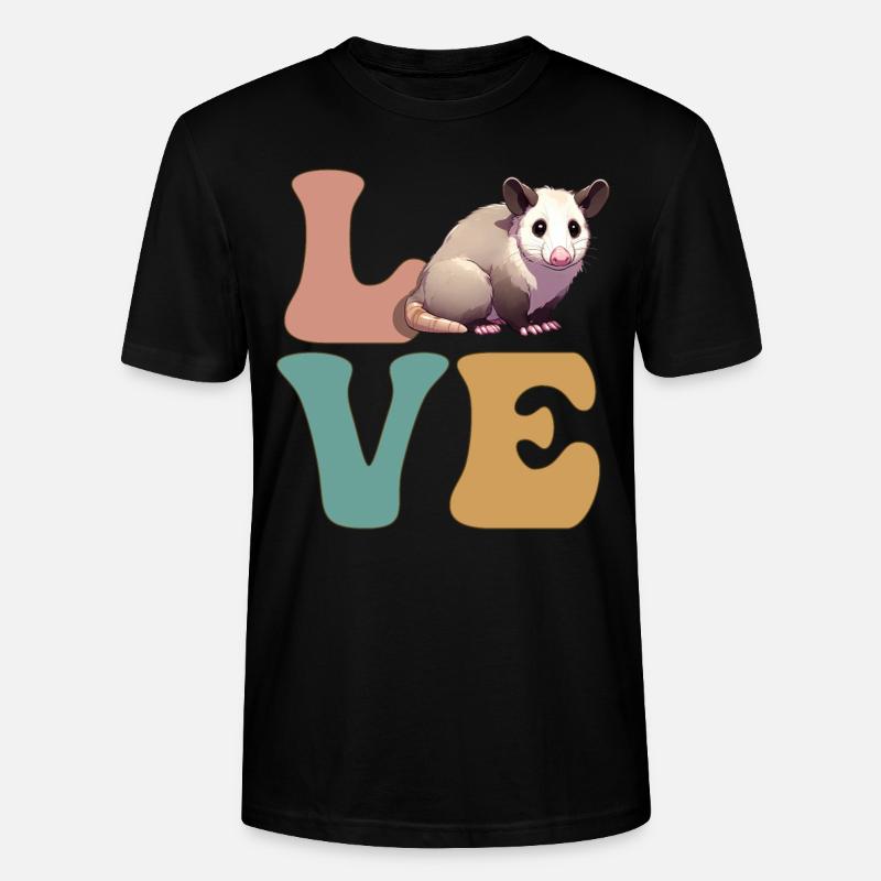 Opossum Opossum - Stanley/Stella Unisex Bio-T-Shirt CRAFTER - Schwarz