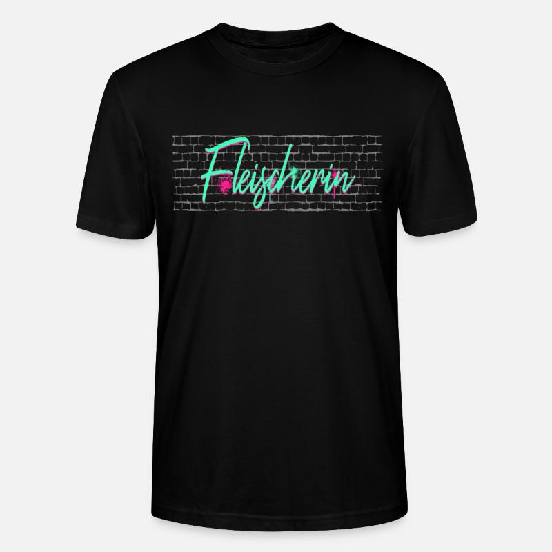 Metzger Abschluss-Geschenk Fleischerin - Stanley/Stella Unisex Bio-T-Shirt CRAFTER - Schwarz