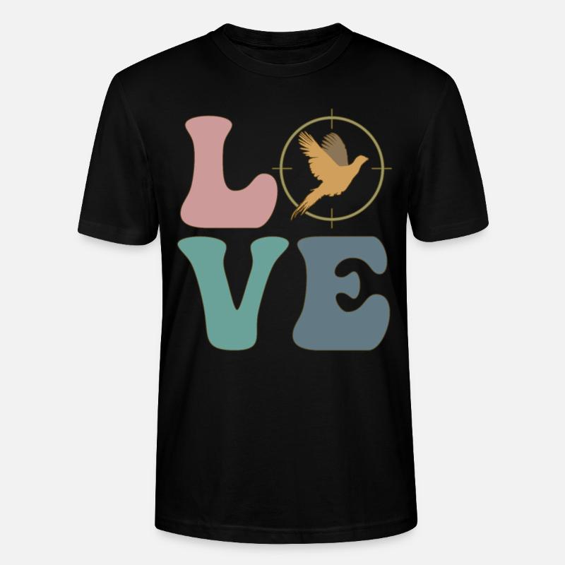 Fasanenjagd Fasanenvogeljäger - Stanley/Stella Unisex Bio-T-Shirt CRAFTER - Schwarz