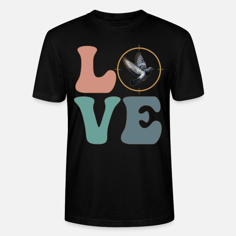 Taubenjäger Taubenjagd - Stanley/Stella Unisex Bio-T-Shirt CRAFTER - Schwarz