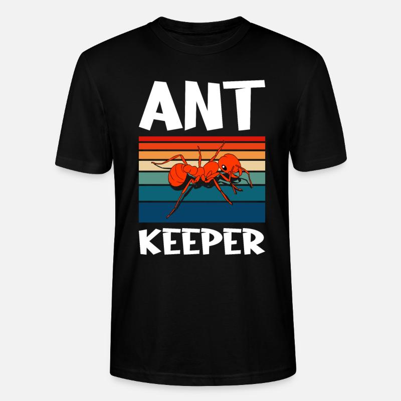 Antkeeping Ant Breeding Ants - Stanley/Stella CRAFTER Unisex Organic T-Shirt - black