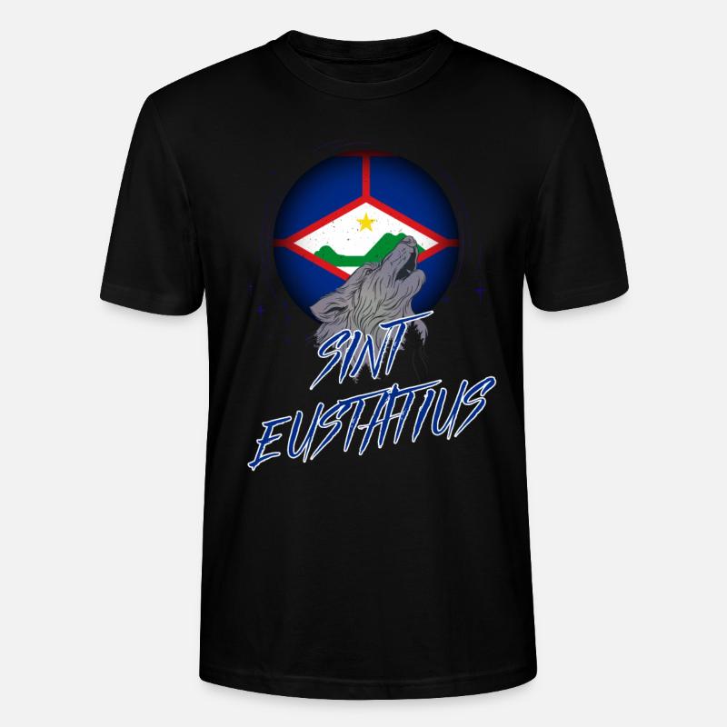 Sint Eustatius - T-shirt bio CRAFTER Stanley Stella Unisexe - noir
